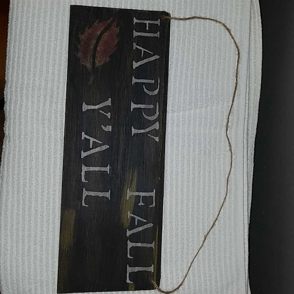 Hanging Happy fall ya'll sign